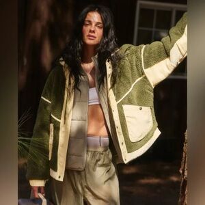 FREE PEOPLE TRAIL BENDER FLEECE HOODIE